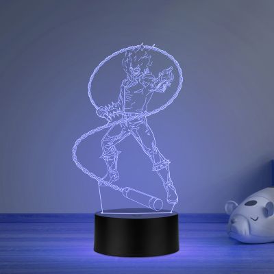 3D Illusion Ghost Raider Led Night Lamp Multicolored Light Gift for Anime Lover